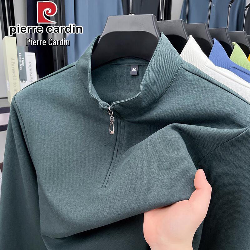 

Pierre Cardin Men s Half-Zip Long Sleeve T-Shirt 48/M