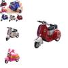 Alloy Lady Motorcycle Sheep Model Display Box 143 Scale, Powerful Return Function, Multi-functional, 107*4cm