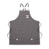 Thickened Canvas All-Cotton Apron for Cooking, Gardening, and Nail Art
