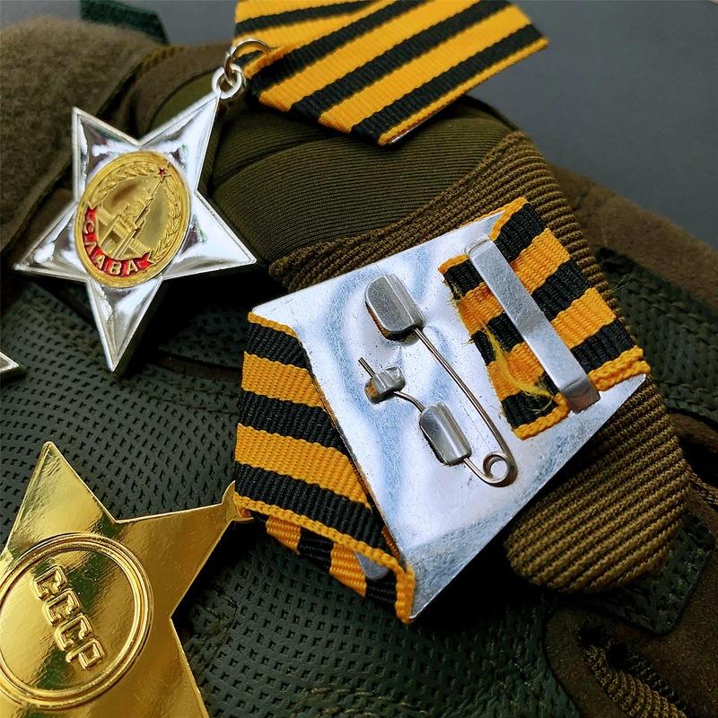 Orden der Sowjetunion, Ehrenmedaille, Fünfzackiger Stern, Metallbrosche, Ausländisches Souvenir, Abzeichen, Abzeichen, Weihnachtsgeschenk, Strumpffüller