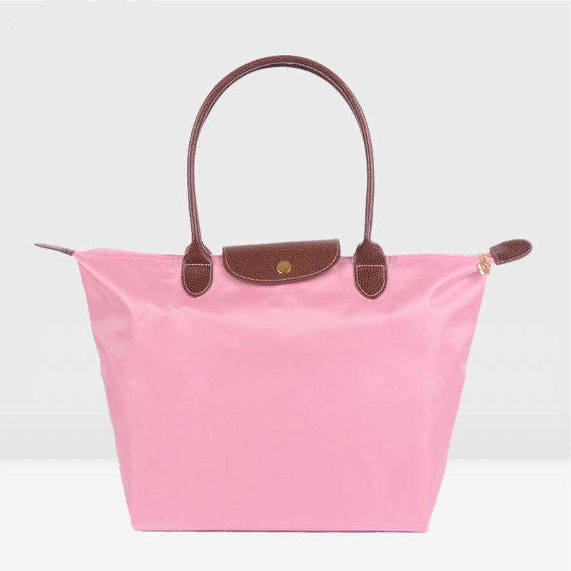 Women's Nylon Folding Shoulder Bag: Waterproof, Versatile for Gym, Sports, Shopping, and Storage