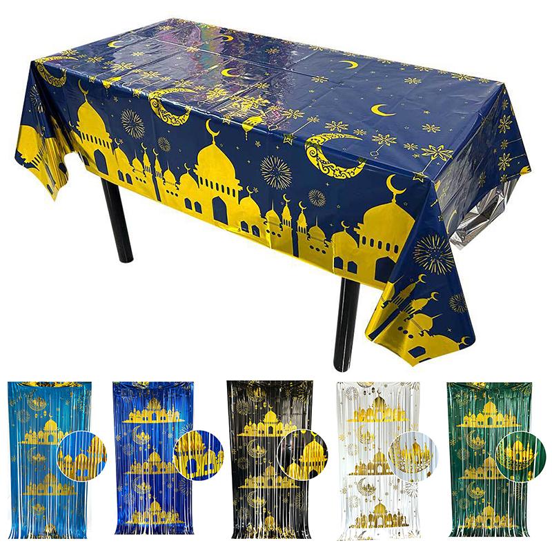Ramadan Decoration 2026 Ramadan Kareem Party Background Decoration Tablecloth Door Curtain Eid Mubarak Home Decor