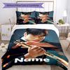 3pcs Custom Name Cha Eun Woo Bedding Set Duvet Cover Closure Includes 1 Duvet Cover & 2 Pillowcases, Soft and Comfortable for All Seasons.