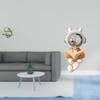 Brass Astronaut Mini Tea Pet Figurine Year Cute Space Decoration for Bedroom Home Office