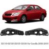 Front Bumper Bracket Set for Toyota Corolla 2009-2010 Left Driver and Right Passenger Side 52116-12390, 52115-12430, 52116-02110, 5211502130,