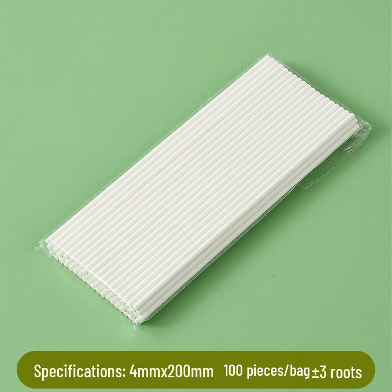 Bâtonnets pour sucettes et gâteaux en papier solide de qualité alimentaire - Lot de 100 pour la pâtisserie DIY et la fabrication de bonbons