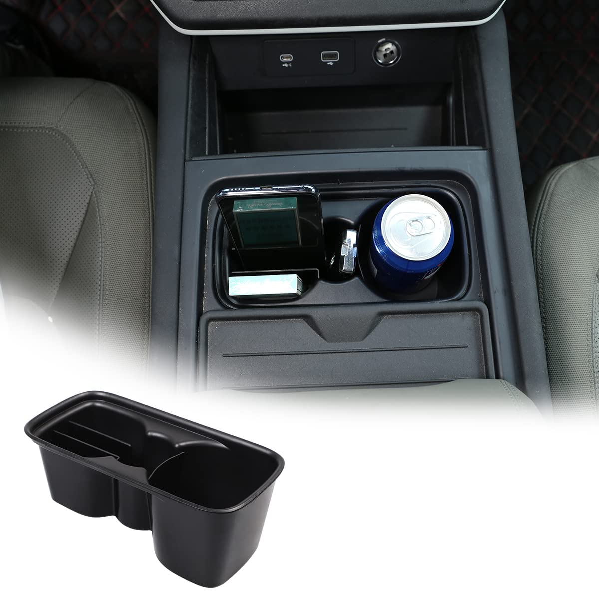 

DIYUCAR Car Storage Center Console Tray for Land Rover Defender Console Storage Small Item Custom Car Accessories Holder Storage Box, 90/110