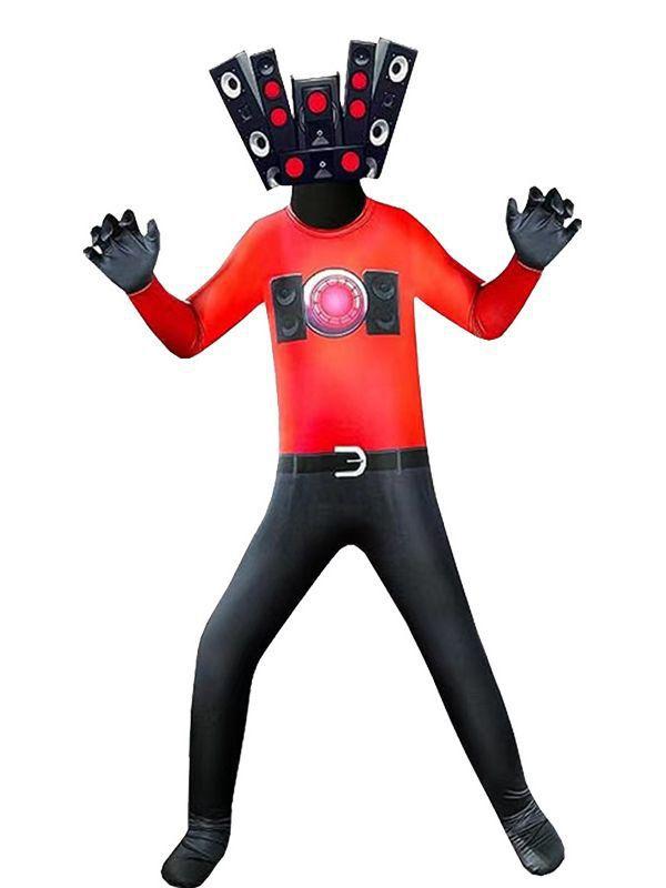 New ibidi toilet costume halloween toilet man surveillance man onesie game funny suit