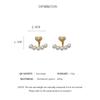 Light Luxury Imitation Pearl Stud Earrings Sweet Heart-shaped Ear Stud For Women Fashion Party Wedding Brid Jewelry Gift