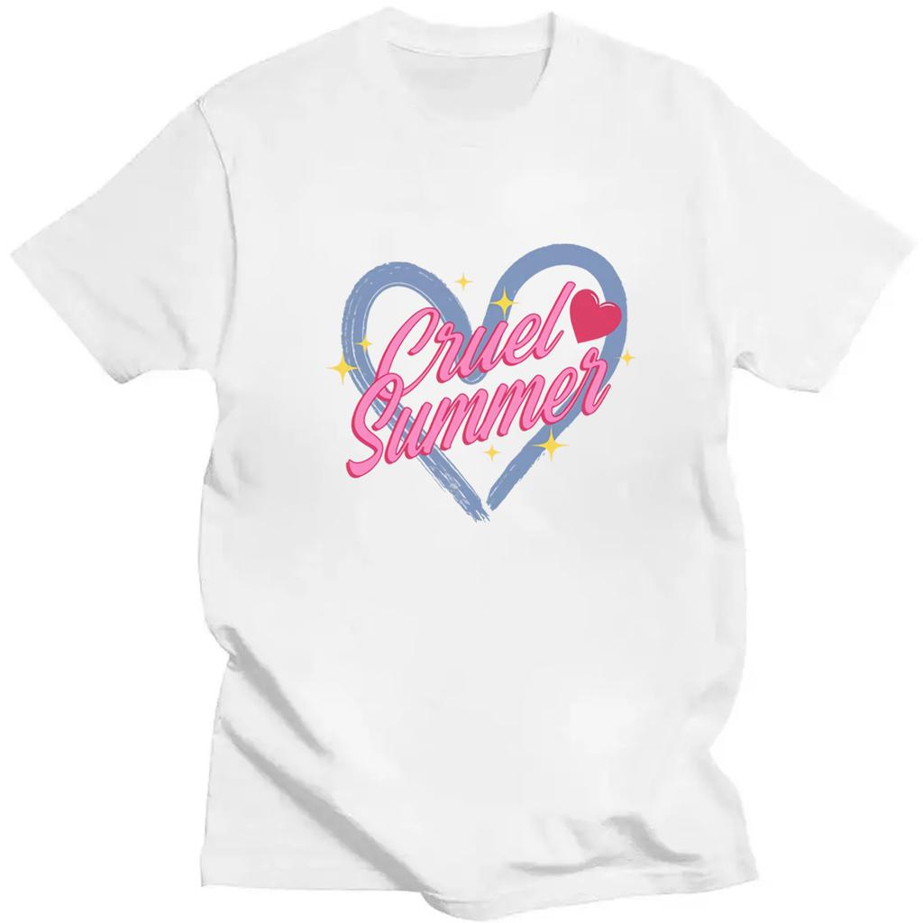 ZX TEE Harajuku aesthetic print Cruel Summer T-shirt Taylor lover inspired short sleeve shirt Lyric T-shirt TS merch Eras Tou Tee