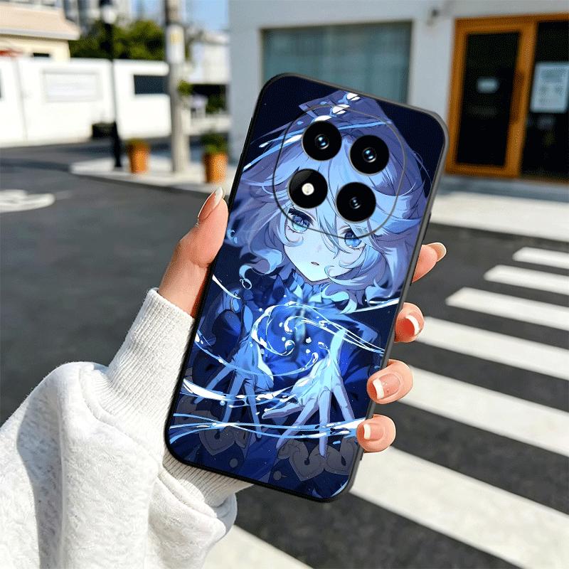 Genshin Impact Furina Soft Phone Case for Xiaomi Redmi Note 12 13 14 15 Pro Plus 11 12S 11S 11T 10 4G Black Cover Back Shell