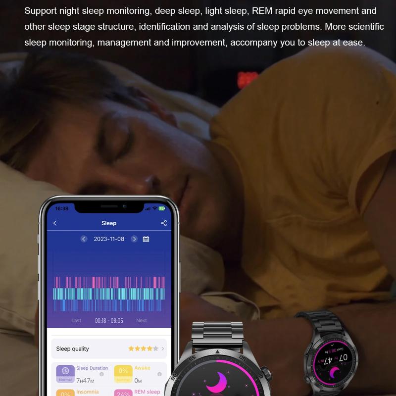 2025 New Micro Physical Examination Blood Lipids Uric Acid Blood Pressure Smart Watch ECG+PPG Clock Bluetooth Call Smartwatch Men