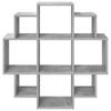 Wall Shelf Concrete Grey 90 X 25 X 90 Cm Engineered Wood