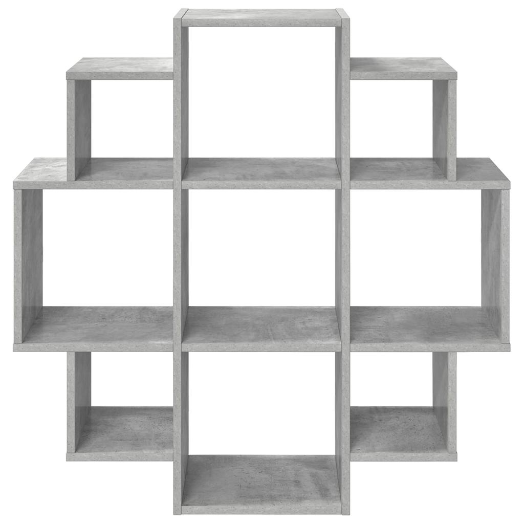 Wall Shelf Concrete Grey 90 X 25 X 90 Cm Engineered Wood