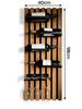 Oak Lamele wine and glass rack 98x40cm