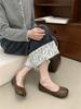 Pig'S Trotters, Split-Toed Horseshoe Shoes, Women'S Single Shoes, Spring And Autumn Evening Shoes, Doudou Shoes, One-Pedal Flats