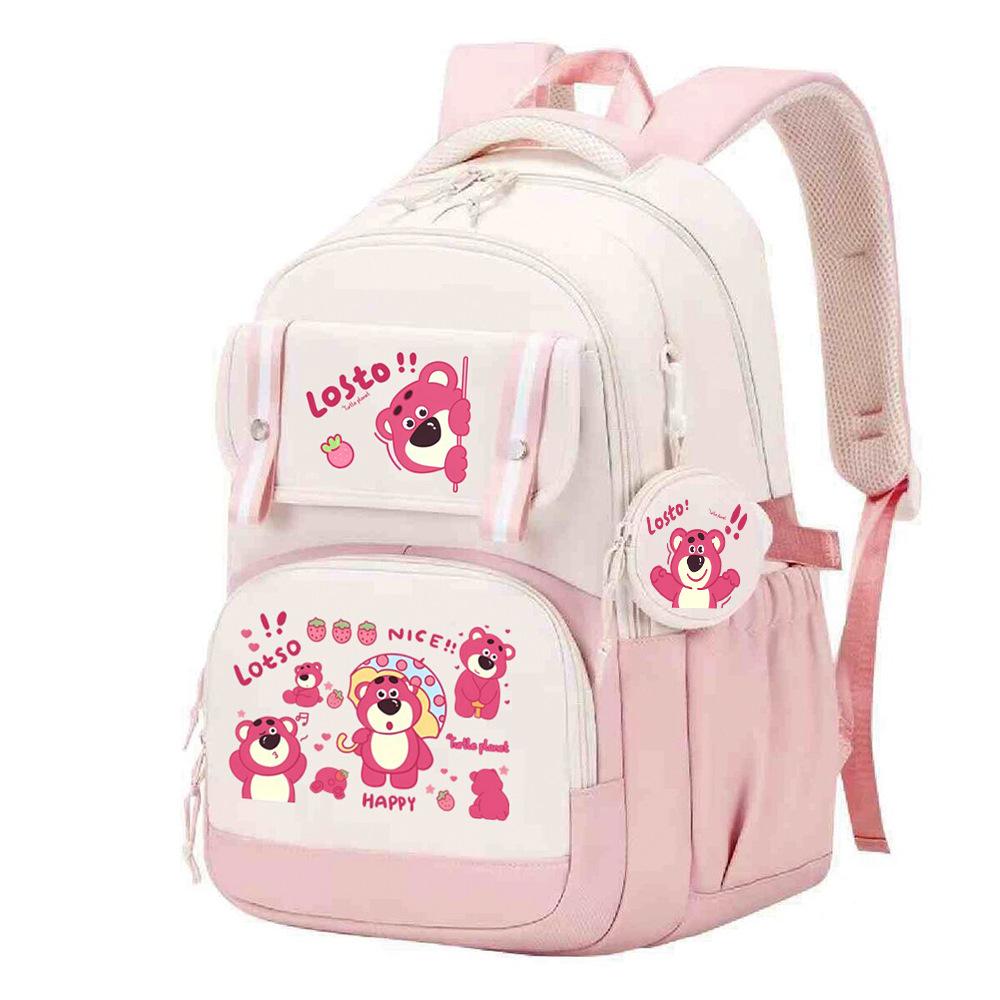 Cute Children's School Bag Lightweight Ridge Protection Elementary School Students Grades 3-6 Junior High School Students Burden Reduction Backpack