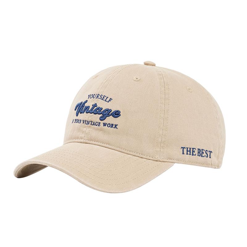 Women Embroidery Letters Baseball Cap Solid Color Cotton Snapback Visors Peaked Hat Korean Girls Outdoor Hip Hop Dad Trucker Cap