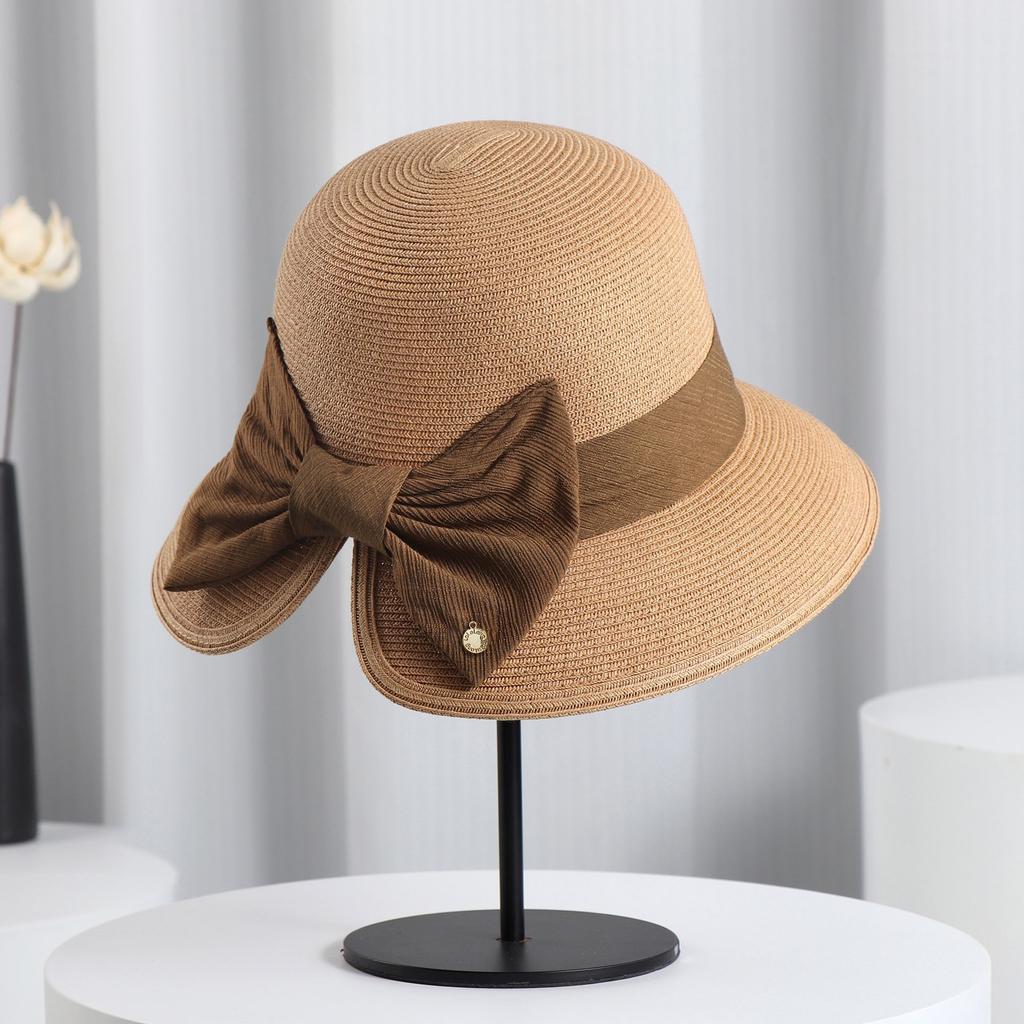 Summer Women's Hats Sunshade and Sun Protection Hats Big Seaside Vacation Straw Hats Travel Sun Hats