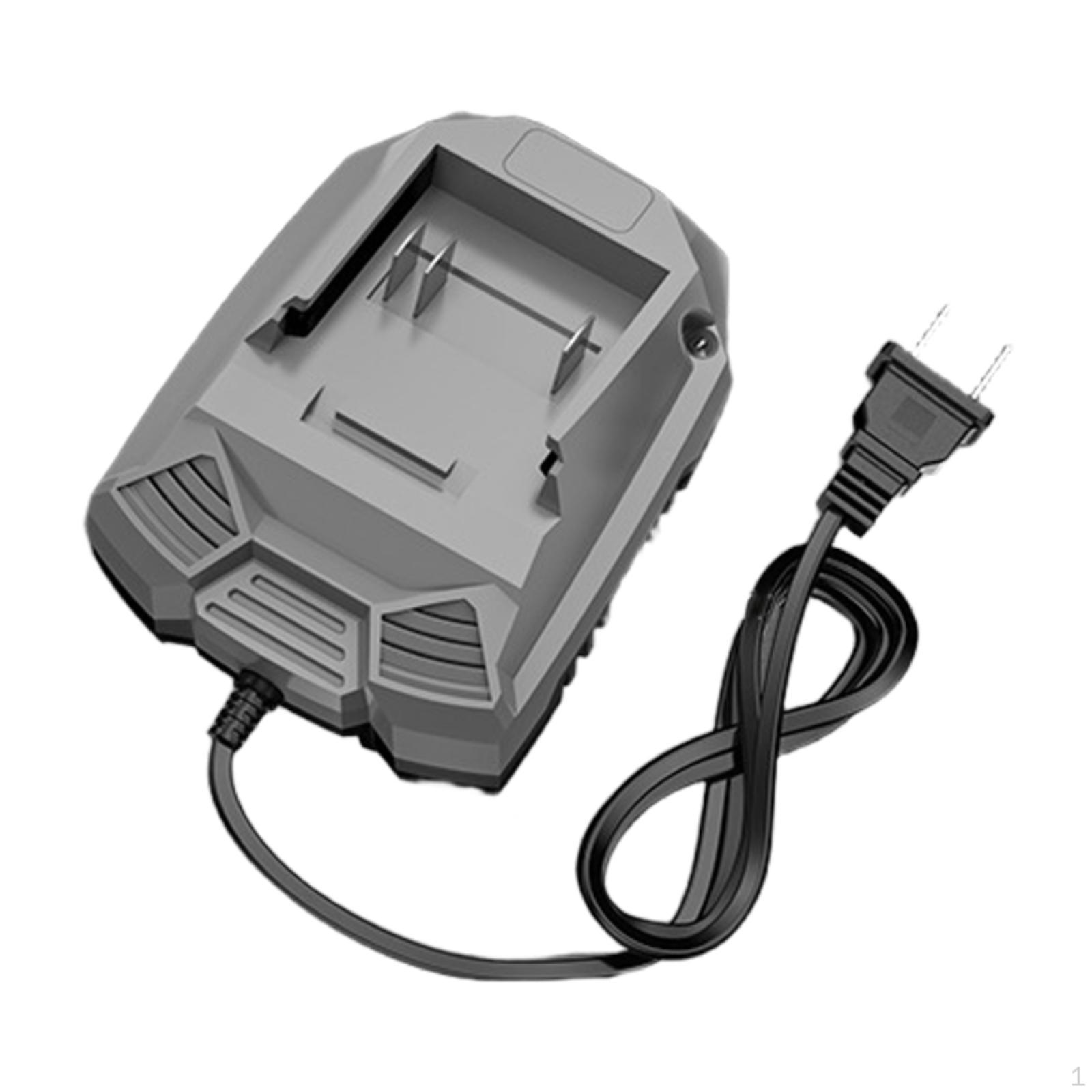 

21V Charger Electric Tools Charging Adapter, Premium Portable High Performance Quick Base сірий колір