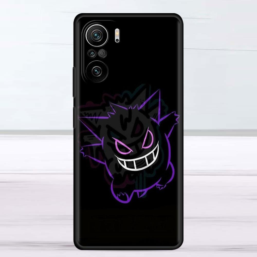 Lustige Pokemon Gengar Fall Für Xiaomi Redmi Hinweis 11 9S 10 9 8 7 9A 9C 9i K40 8T 10C 9T K50 Silikon Telefon Shell