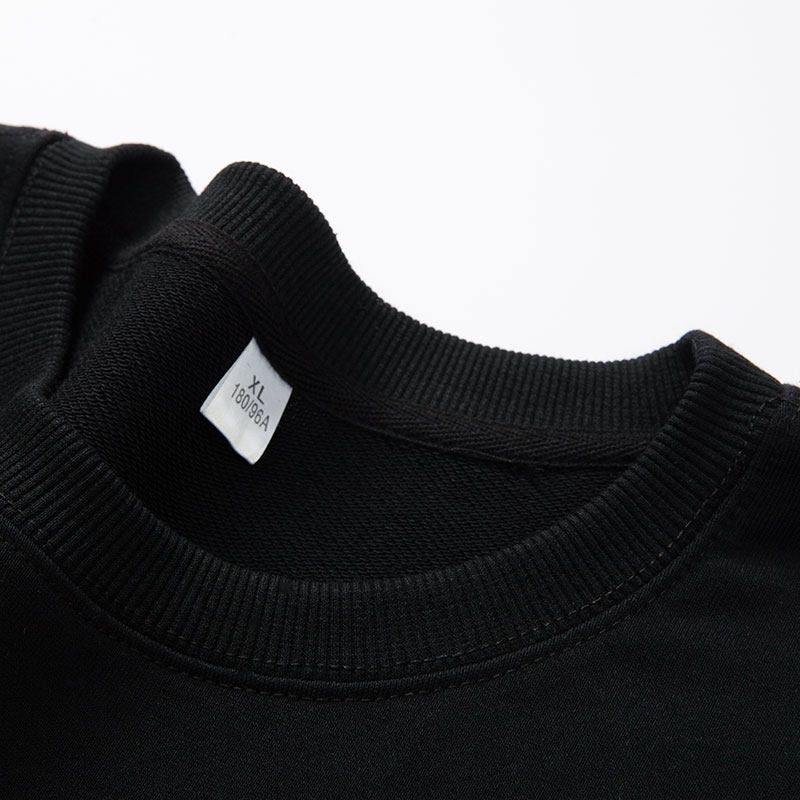 Thousand Paper Cranes Men's Classic Crew Neck Sweatshirt 2025 Spring and Autumn New Style Youth Simple Casual Pullover Solid Color Top