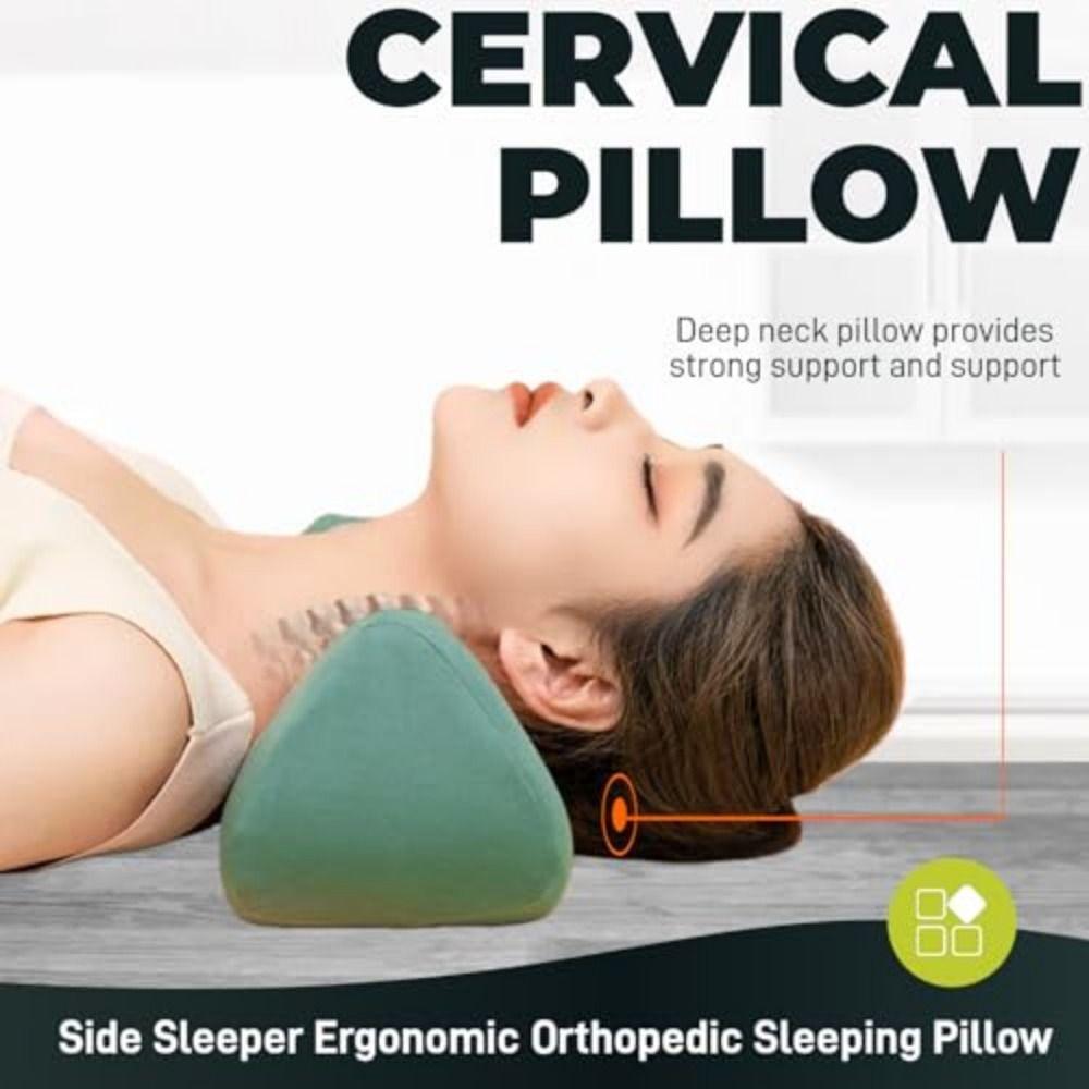 Multi-Purpose Neck Support Pillow Memory Foam Sleeping Pillow  For Neck, Back and Lumbar Support