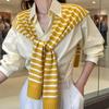 Korean-Style Striped Shawl Shirt: Versatile Summer Sun Protection and Travel Cover-Up