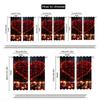 Set Of 2 Valentine Rose Heart Curtains Romantic Design Living Room Bedroom Study Home Decor Light Blocking Curtain For Made Polyester