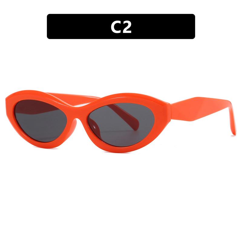 Oval Small Frame Sunglasses Fashion Sunglasses Personalized Trendy Sunshade Uv Protection Sunglasses