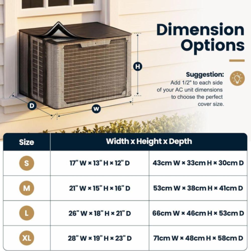 Rainproof Outdoor Air Conditioning Cover Waterproof Outdoor Cover Block Leaves