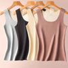 Spring Autumn  Women's Sleeveless AB-Side Vest Versatile Warm Thermal Seamless Liner