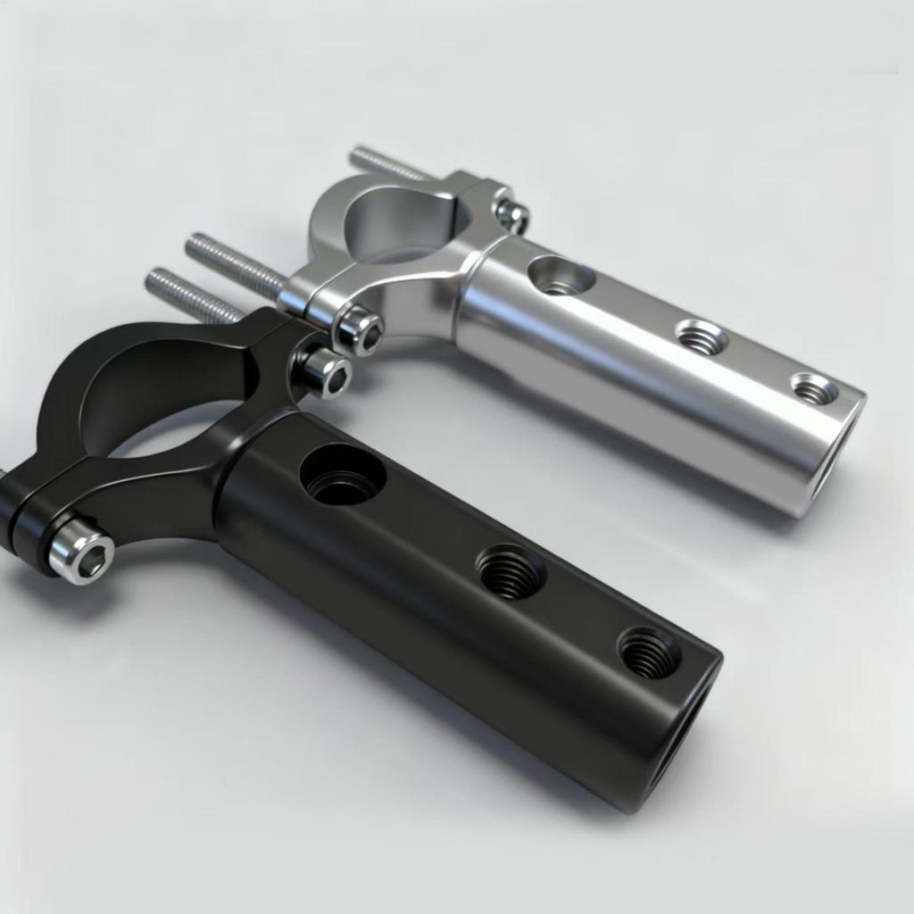 Motorcycle Headlight Mount Aluminum Alloy Extension Bracket for Scooter Rearview Mirror, Universal for Commuting & Touring