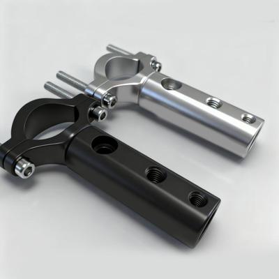 Motorcycle Headlight Mount Aluminum Alloy Extension Bracket for Scooter Rearview Mirror, Universal for Commuting & Touring