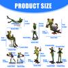 Cartoon Harz Frösche Figur Tier Sammlerstücke für Tischplatte und Bücherregale Dekoratives Ornament Skulptur Geschenk