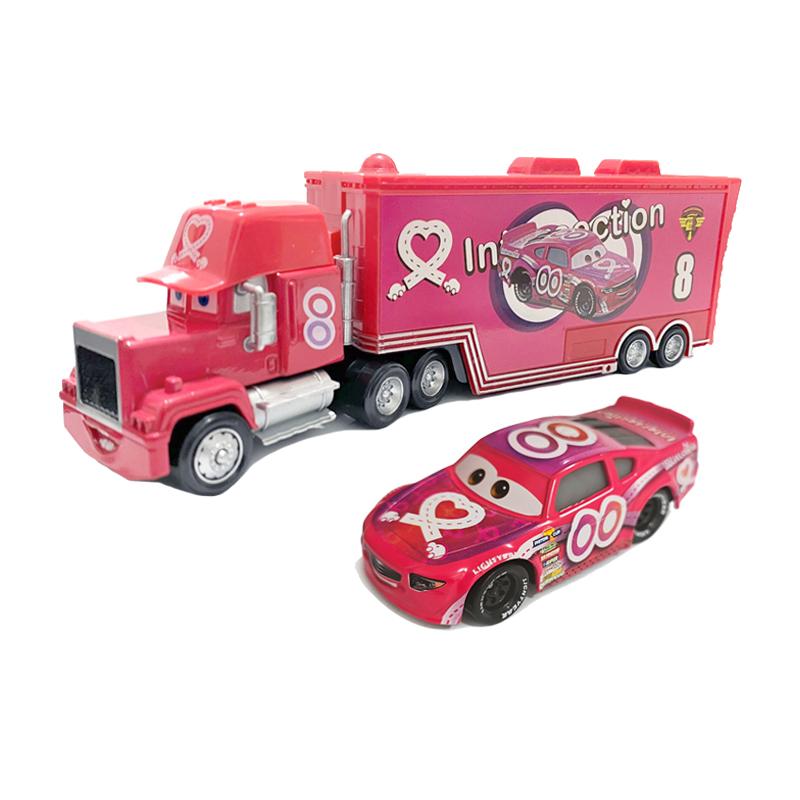 Pixar Cars Truck Attached Model Car Anime Figure Mack Semi-Hauler Rust-eze Racing Toys Container Trucks Children Birthday Gifts