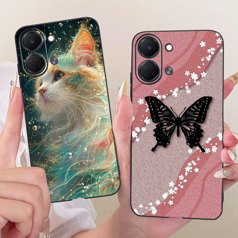 For Tecno Spark GO 3 5G Case KN3 Colorful Flowers Luxury Painted Cover Soft TPU Phone Case For Tecno Spark GO 3 SparkGo 3 Fundas