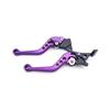 2Pcs Universal Cnc Alloy Motorcycle Brake Handle Adjustable Adjustable Front Rear Disc Brakes Double Disc Brake Handle Lever
