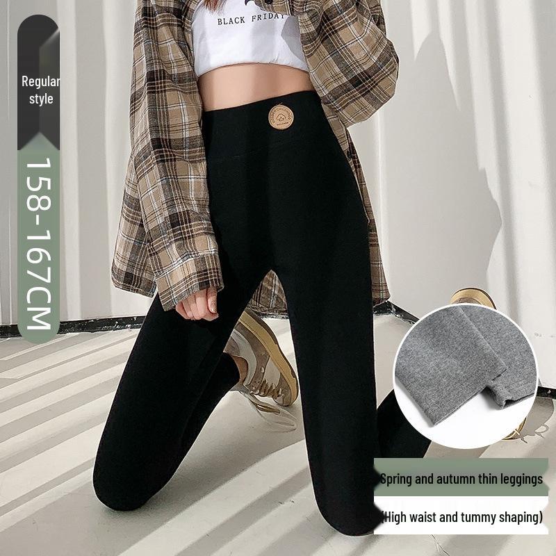 2025 Women s Thick Fleece-Lined High-Waist Warm Lamb Wool Pants: Autumn/Winter Comfortable Cotton Style 2XL