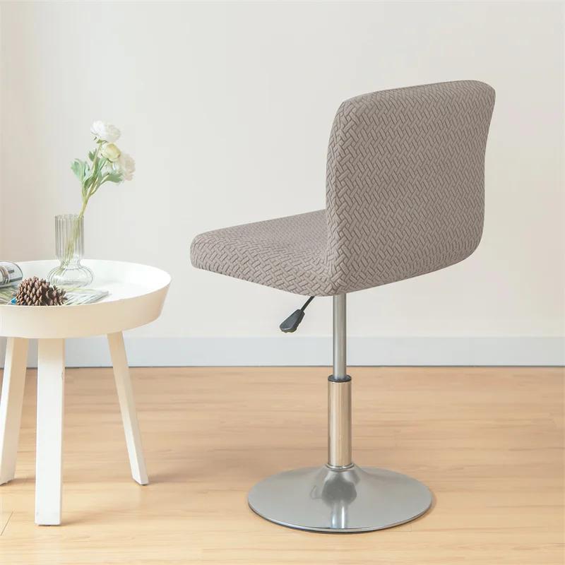 1/4/6 buc. Huse scaun de bar jacquard huse elastice pentru scaune de birou huse elastice pentru scaune din spate scurte pentru sufragerie bucătărie
