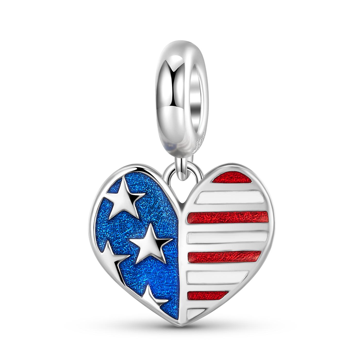 

Шарм-подвеска Звезда из настоящего серебра 925 пробы, бусины в форме сердца для женского браслета-шарма, ожерелья, для изготовления модной бижутерии