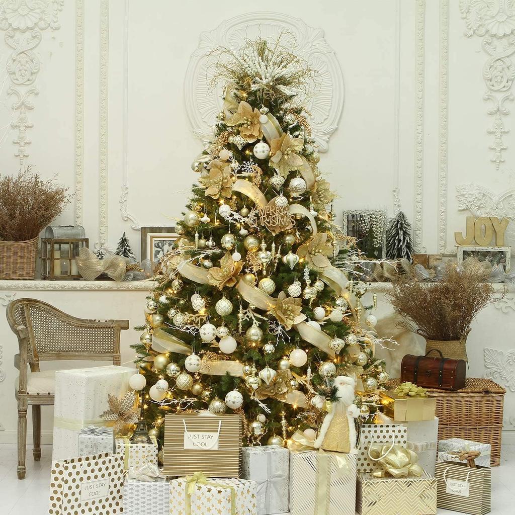 SVNVIOZ Christmas Ball Set of Gorgeous and Stylish Christmas Tree Nordic-style Ornaments, 16, Decorations.