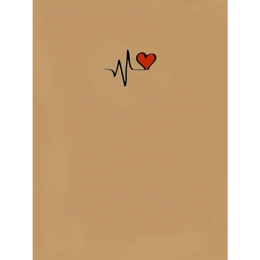 Удобная футболка с круглым вырезом и коротким рукавом с узором в виде сердца — фото 8