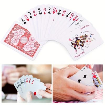 1 balíček 976 širokých hracích karet, kouzelnické rekvizity, potřeby pro zábavu - pro Bridge, Texas Hold Up, Poker, Motorové hrací karty