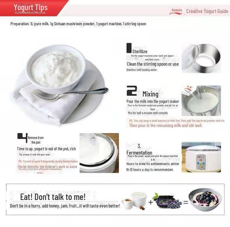 Αυτόματη Μίνι Μηχανή Παρασκευής Γιαουρτιού με Προσαρμόσιμες Επιλογές Δώρου και Εσωτερικό από Ανοξείδωτο Ατσάλι