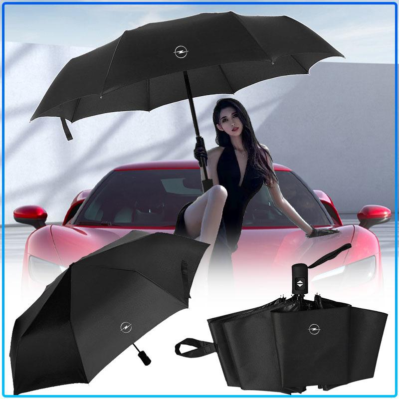 Winddicht Regen Vollautomatisch Kompakt 3-fach Faltbarer Regenschirm Emblem Für Opel Astra C G H Insignia J K Zafira B Corsa Vectra C Corsa C