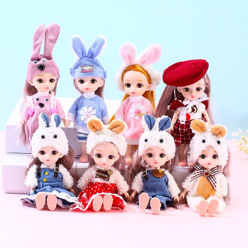 

17cm 13 Joint BJD Dress Up Doll Mini Play House Toy фиолетовый