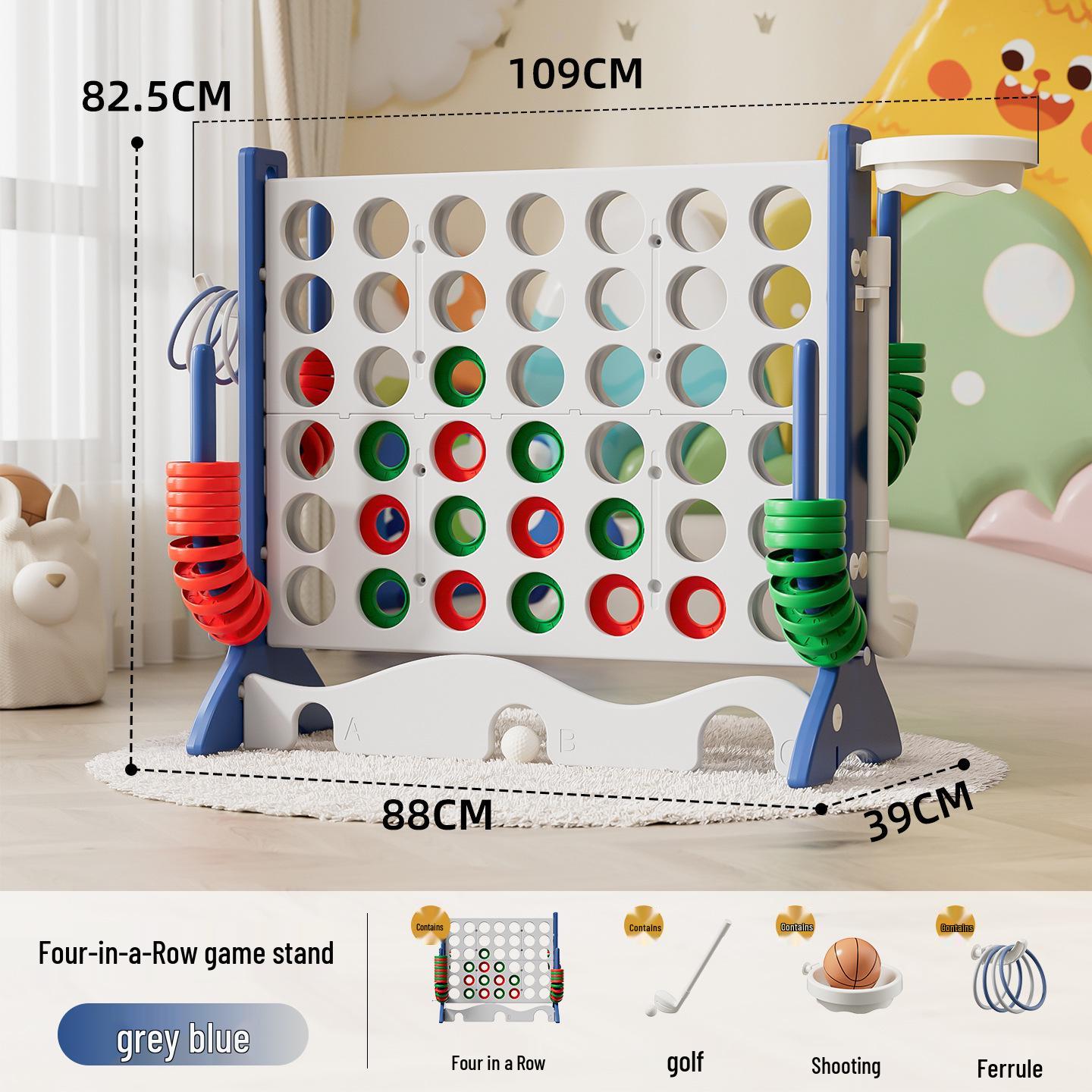 Interactive 3D Educational Four-in-a-Row & Five-in-a-Row Children s Board Game