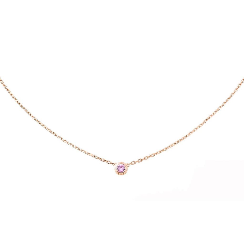 Cartier DAmour Series Delicate Layered 18K Gold Necklace Women necklace Rose-Gold B7218400