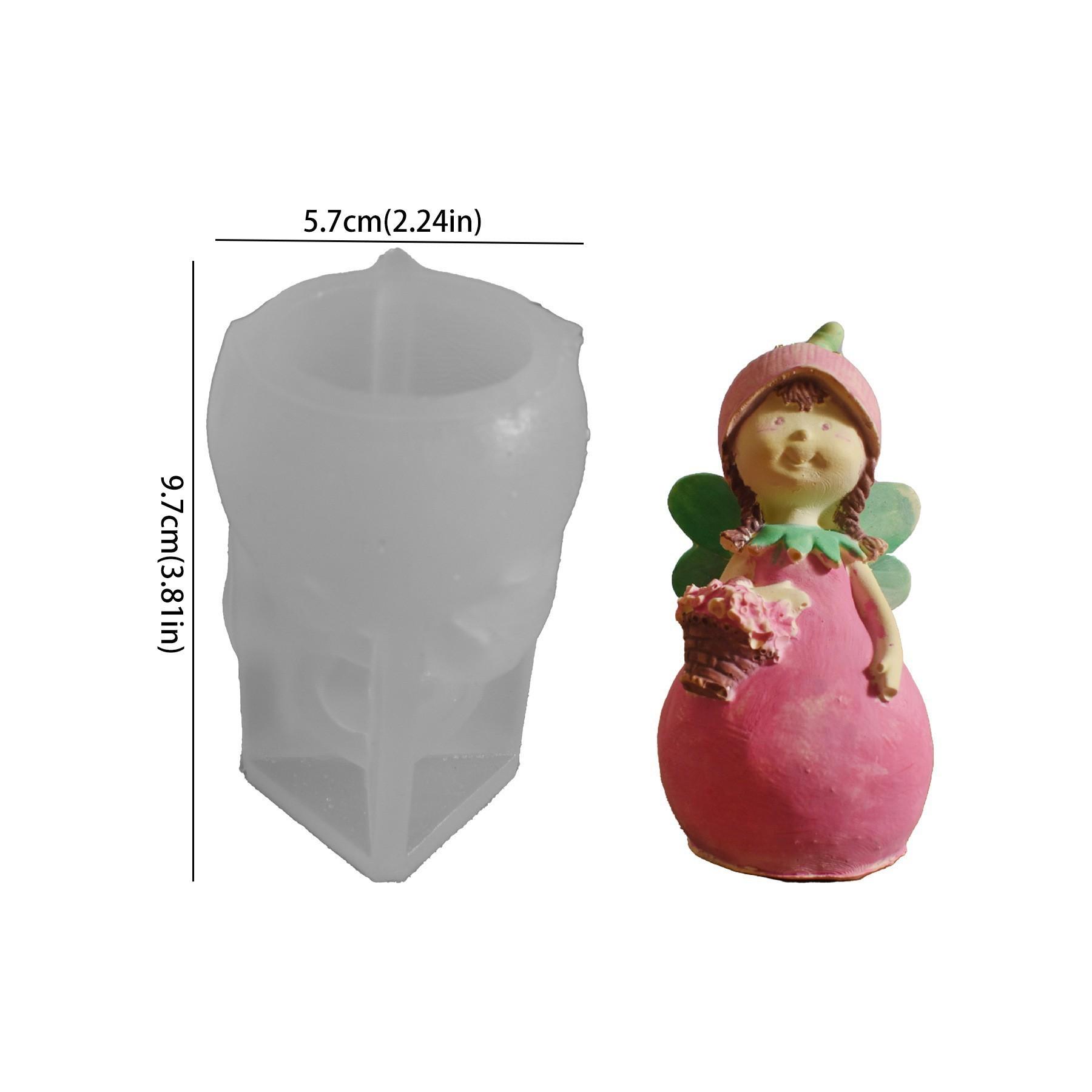 

2026 Angel Fairy Flower Holder Mold Suitable For Plaster,Resin,Concrete Candle Making,Home Decor Crafts,Desktop Decoration Mold